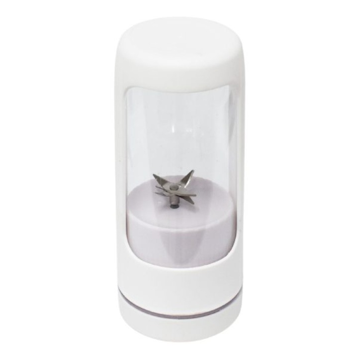 Преносим блендер, Zola, USB, 2000 mAh, неръждаема стомана, 450 мл, 25W, 17.5x7 см, бял