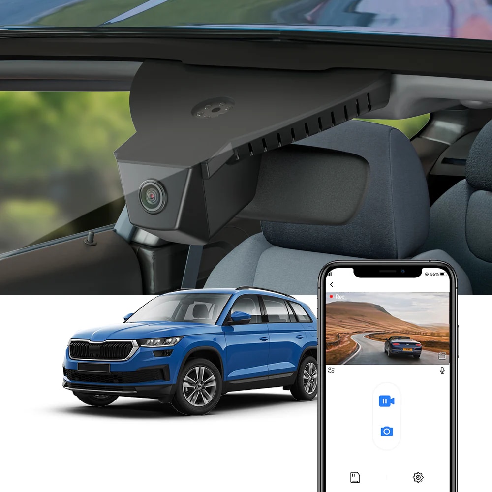 Camera auto DVR FITCAMX dedicata pentru Skoda Kodiaq / Octavia III