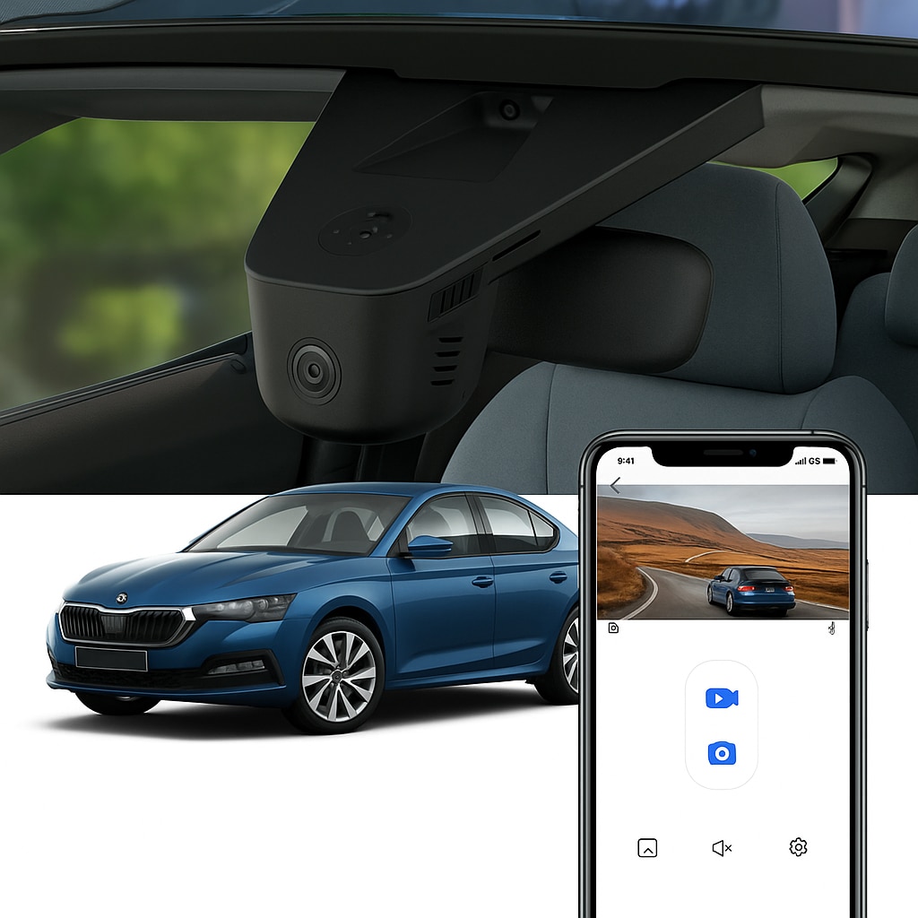 Camera auto DVR FITCAMX dedicata pentru Skoda Octavia IV HD2-8633