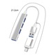 Адаптер Dongle Transfer de date type C USB и сплитер с 4 порта USB