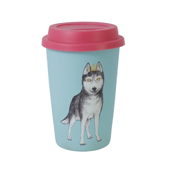 Чаша с подвижен капак Хъски с корона