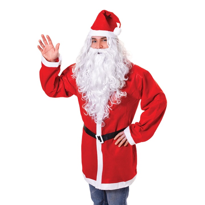 Set adulti peruca si barba Mos Craciun