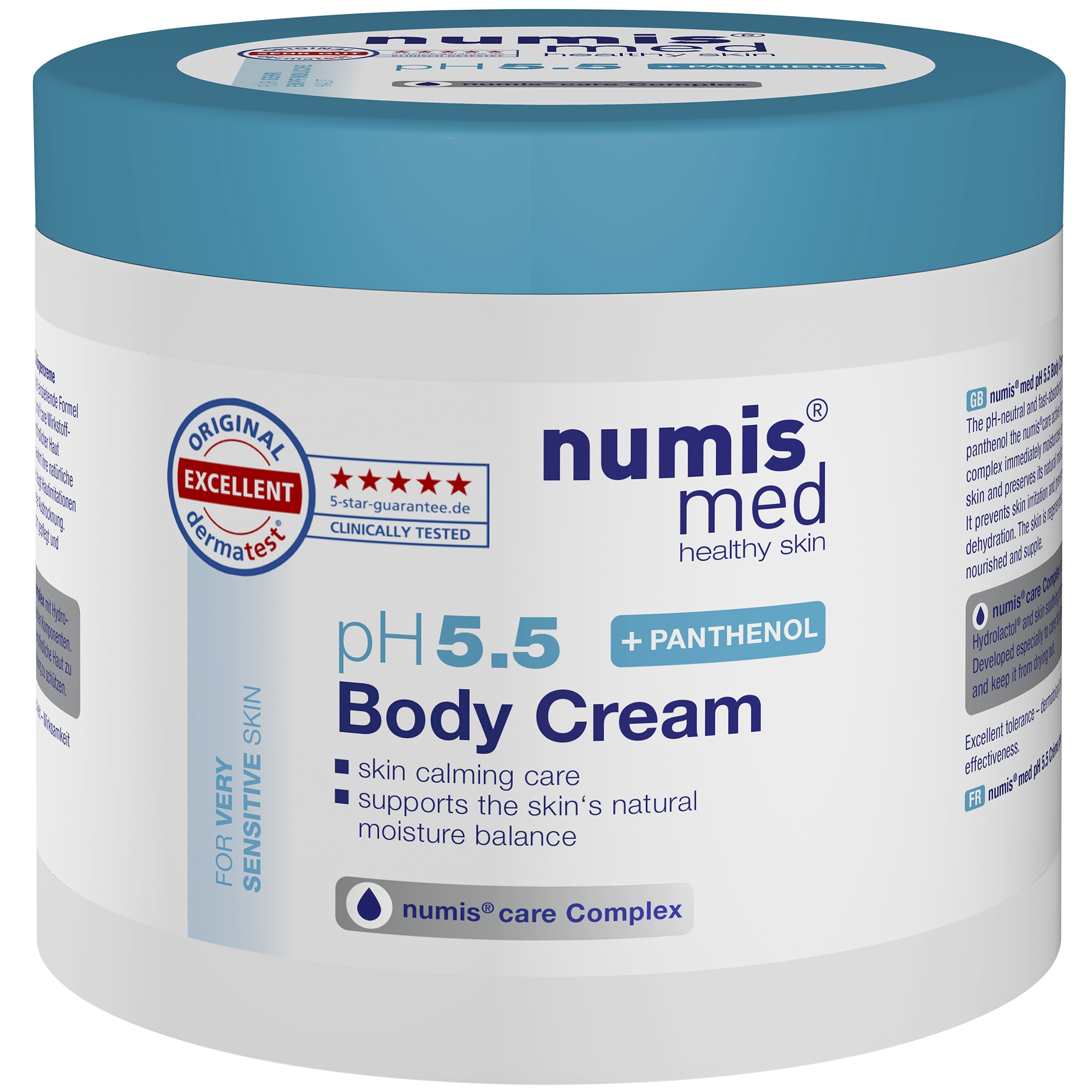 Crema de corp cu panthenol PH 5.5 NumisMed, 400 ml