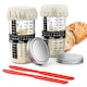 Set kit de maia, MWAOWM, borcan de fermentare 24oz, termometru, capac metalic, 2 piese