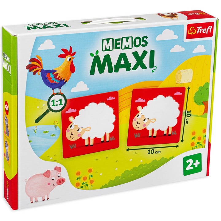 Memos Maxi Memória Társasjáték - Farm - Gyerekeknek