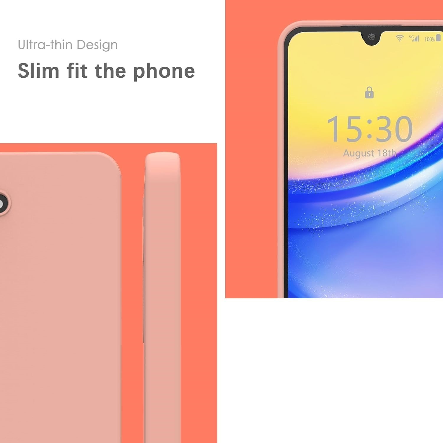 Husa de Protectie Matte TPU, Flippy, pentru Samsung Galaxy A15, Protectie Camera, Antisoc, Antizgariere, Antialunecare, Acoperire Completa, Roz