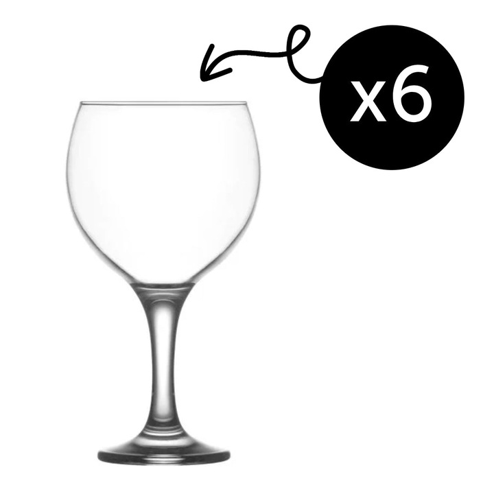 Комплект от 6 чаши, екстра качество, LAV, модел Luxus Champagne Coupe & Martini, 645 ml, елегантен кристал за партита и събития