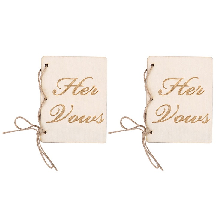 2 db esküvői fogadalom füzet készlet, Jormftte, fehér, 10x15cm