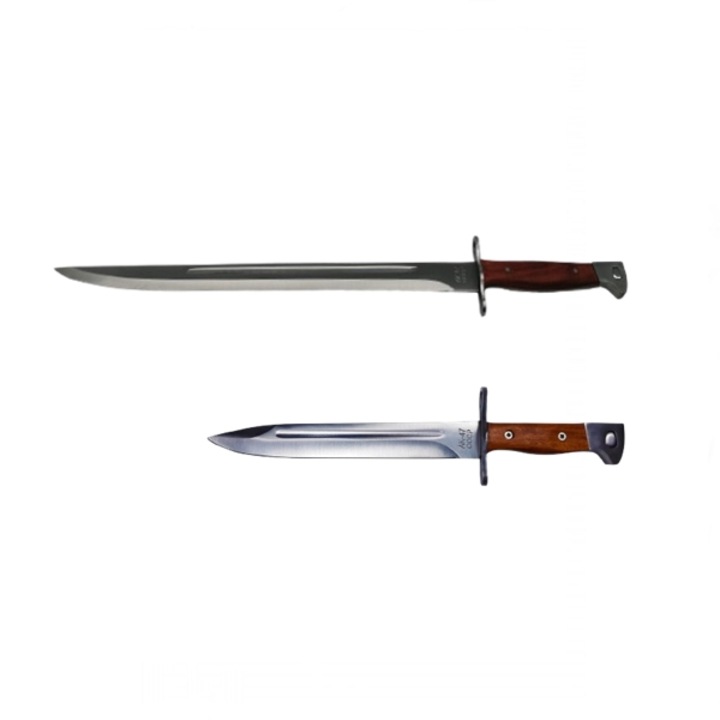 Pachet Cutit si Maceta vanatoare, model AK, otel inoxidabil, 61 cm