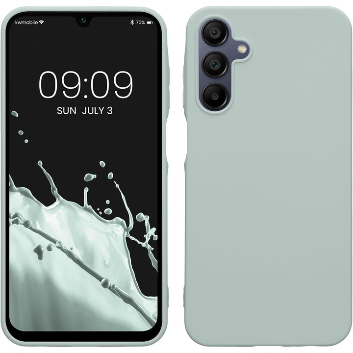 Защитен калъф Flippy Matte TPU за Samsung Galaxy A55 5G, защита на камерата, против удар, против надраскване, против приплъзване, пълно покритие, зелен
