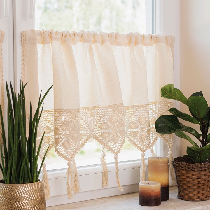 Perdea, Markizeta, 150x75 cm, crem