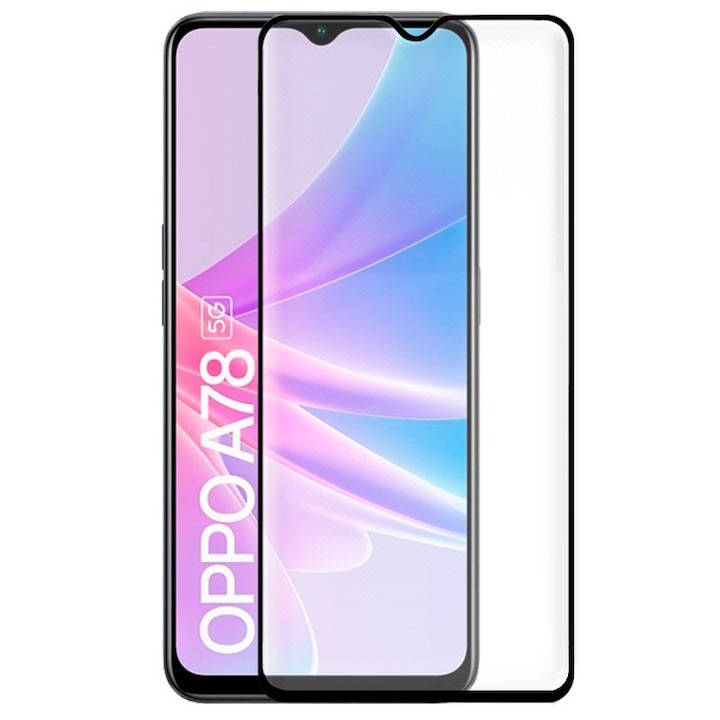 Π‘ΡΡΠΊΠ»Π΅Π½ΠΎ ΡΠΎΠ»ΠΈΠΎ Π·Π° Oppo A78 5G Full Coverage Black