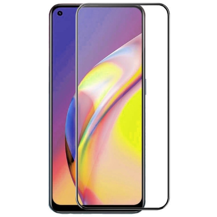 Oppo A54 4G 111D fekete üvegfólia