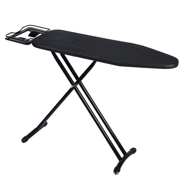 Masa De Calcat, AT PERFORMANCE®, Inaltime Reglabila, Suport Pentru Fier De Calcat, Capac Detasabil, 139X38cm, Gri