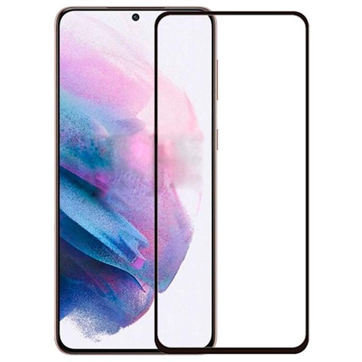 Üvegfólia Samsung Galaxy S21 FE 111D fekete telefonhoz
