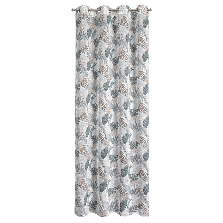 AMELA drapéria 150 x 250 cm fehér Eurofirany gyűrűk