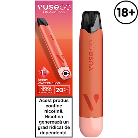 VUSE GO Reload 1000 PEN Berry Watermelon 20 mg/ml - eMAG.ro VUSE GO Reload 1000 PEN Berry Watermelon 20 mg/ml - eMAG.ro
