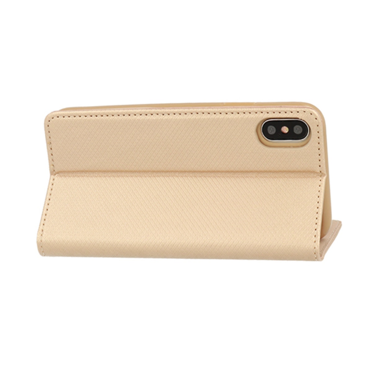 Husa tip carte, compatibila cu Samsung Galaxy A06, premium flip book cu inchidere magnetica si functie stand, buzunar card, auriu Auriu Flip cover