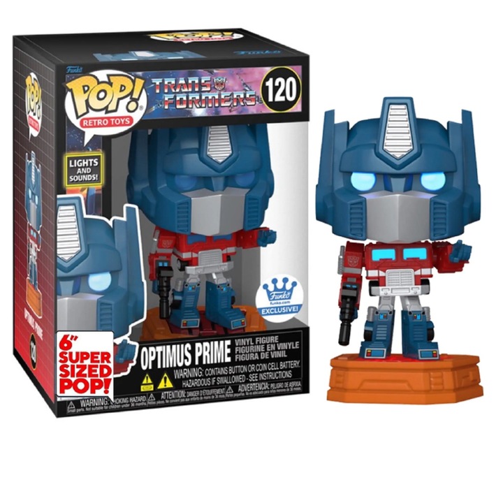 Figurina Funko Pop! Optimus Prime, Transformers, cu lumini si sunete