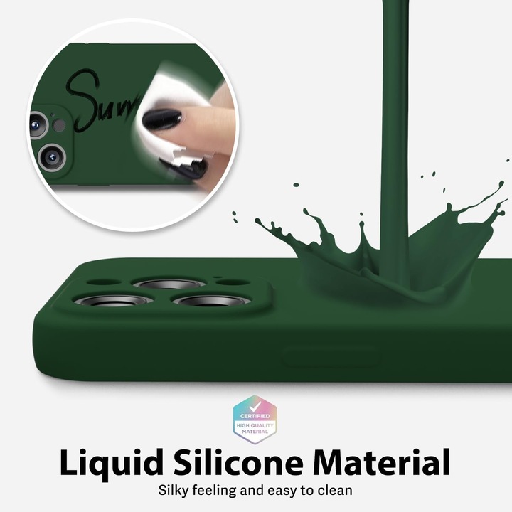 Оригинал - Калъф Shield Matte TPU, Southern Sky, за Realme C53, Защита на камерата, Противоударен, Против надраскване, Против приплъзване, Пълно покритие, Зелен