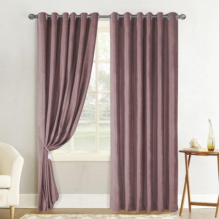 Комплект пердета Old Pink Velvet, 2 бр x 200 см дължина / 240 см височина