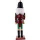 Spargator de nuci de Craciun, 30 cm inaltime, caracter ornamental, material lemn, realizat manual, rosu multicolor, Figurina Clasica cu Design Festiv, culori calde, decoatiune potrivita interior si exterior, model Trompetist Garda Reginei