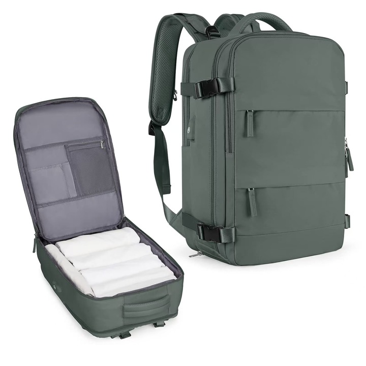 Rucsac calatorie KAIPACK, 20l, impermeabil, 45x31x20cm, verde