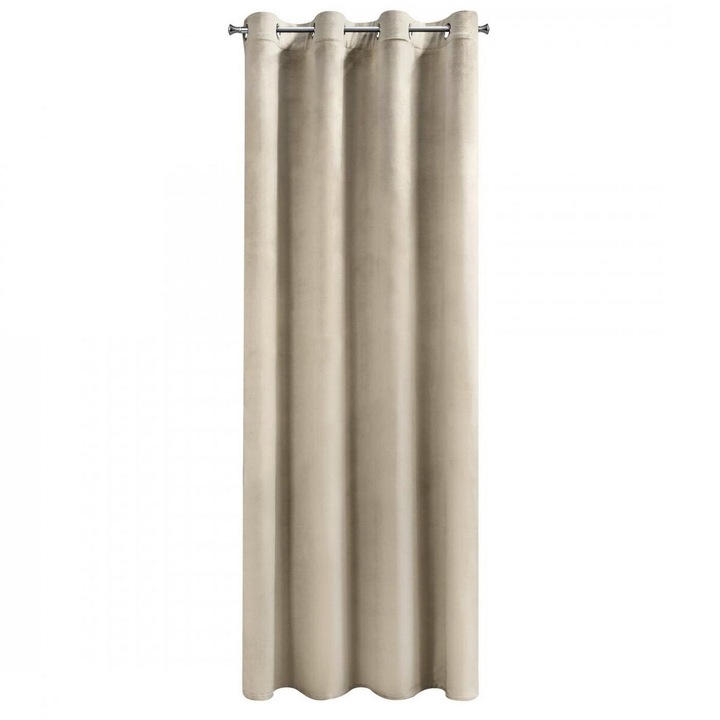 Draperie MELANIE 140 x 250 cm inele Eurofirany bej deschis