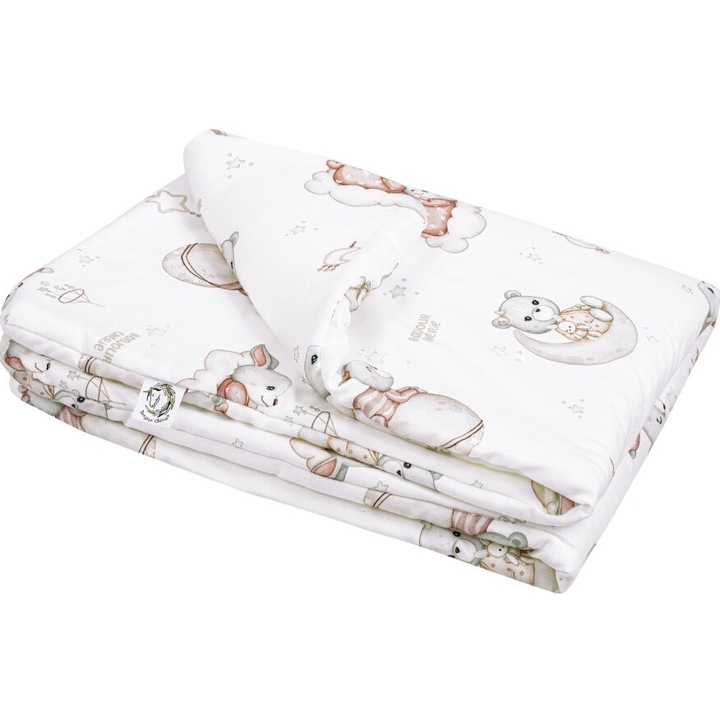 Paturica pentru bebelusi, Bonjour Cherie, bambus, 65x75cm, antialergica, multicolor