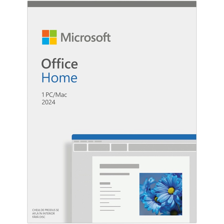 Microsoft Office Home 2024, román, 1 felhasználó, kiskereskedelmi