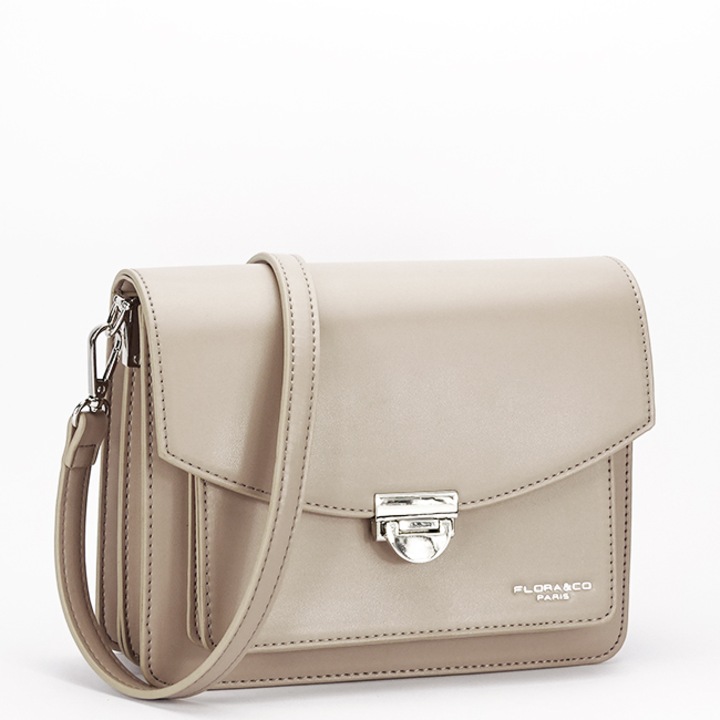 Средна чанта Flora&CO Paris F8529 14, Бежов, 18x22x9