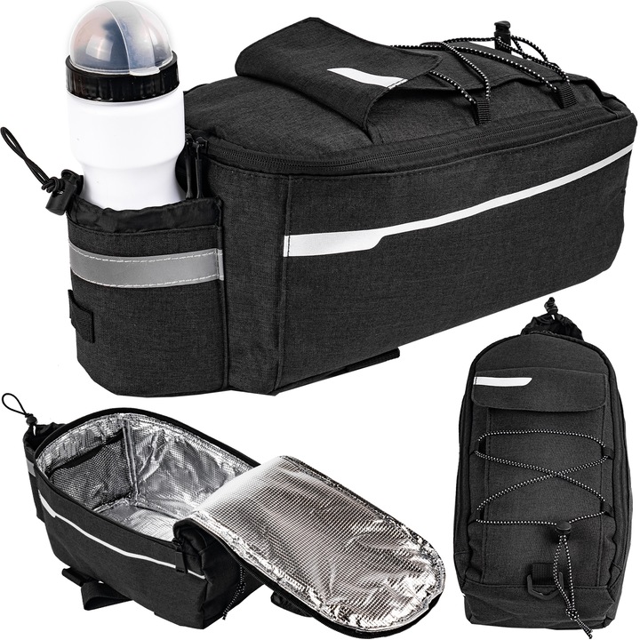 Термочанта за багажник B-Bag400, MalTrack, водоустойчива, термоизолация, 10л, 40x20x17 см, черна