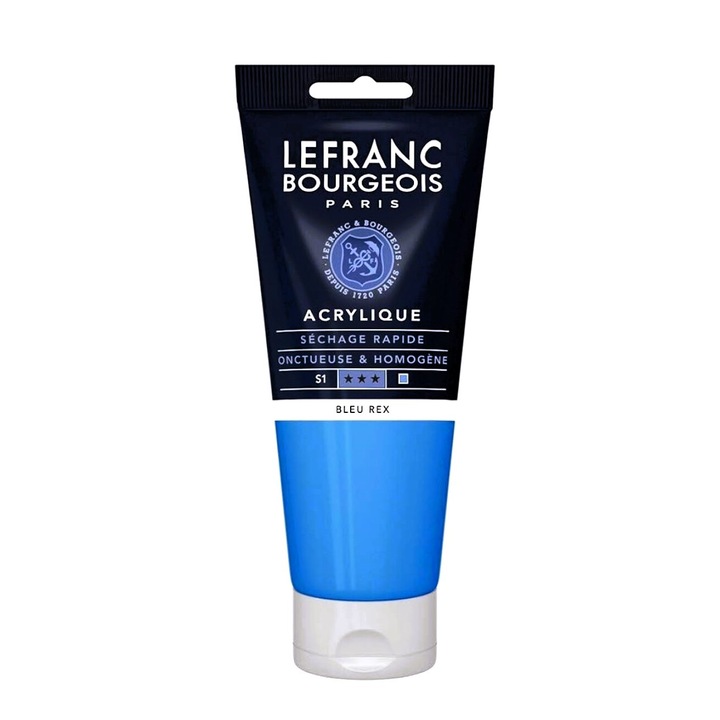 Culoare acrilica fina, Lefranc & Bourgeois, royal blue 067, 80ml