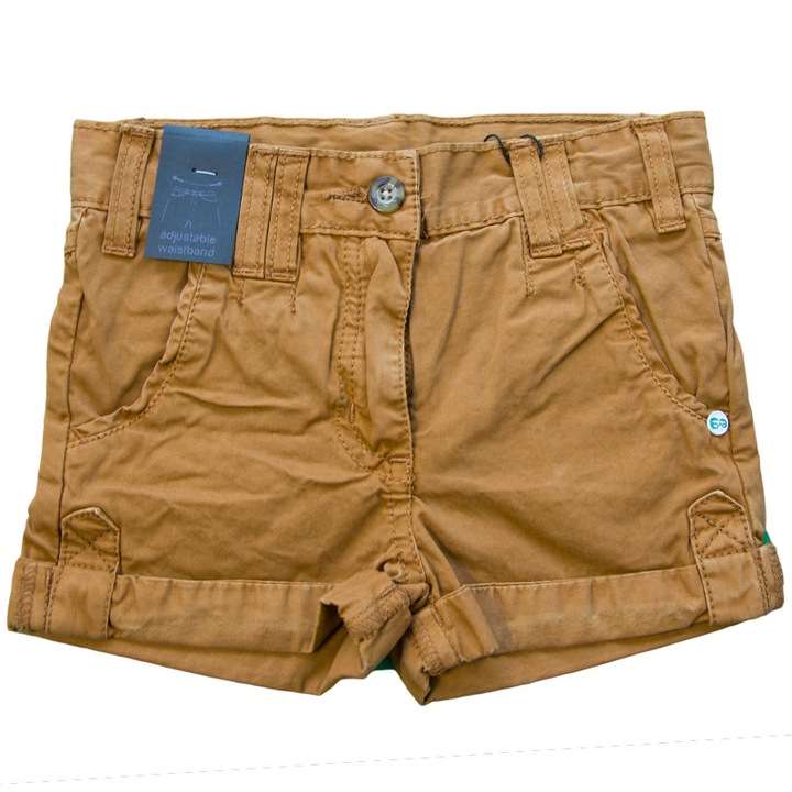Pantaloni scurti fete maro, Maro, 116 CM