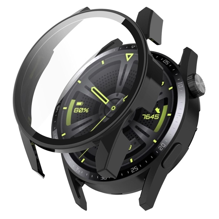 Husa pentru Huawei Watch GT 3 (46mm) + Folie - Techsuit Defense360 Pro - Black