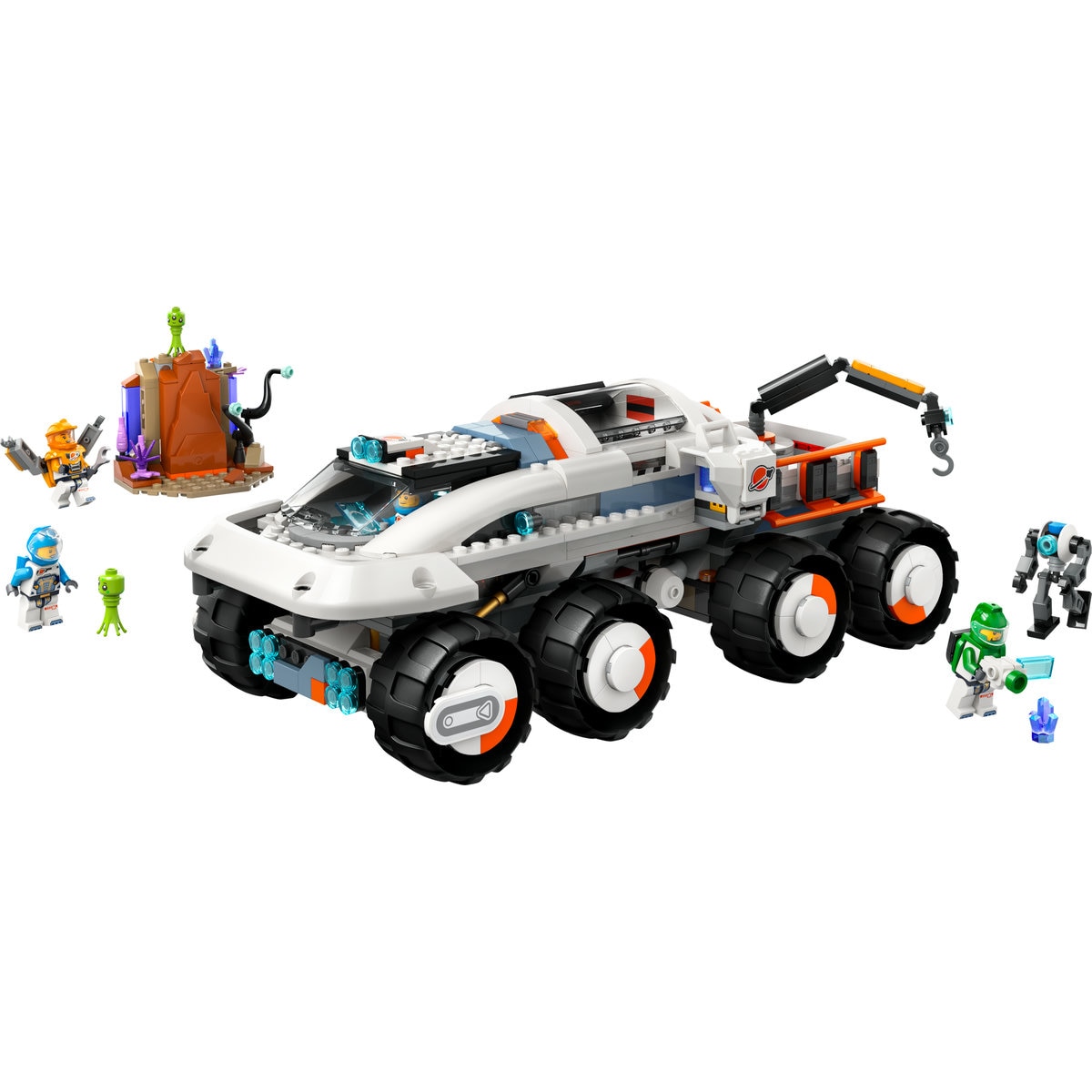 Set de Constructii City Building - Planet Big Rover cu 8 Roti Mari