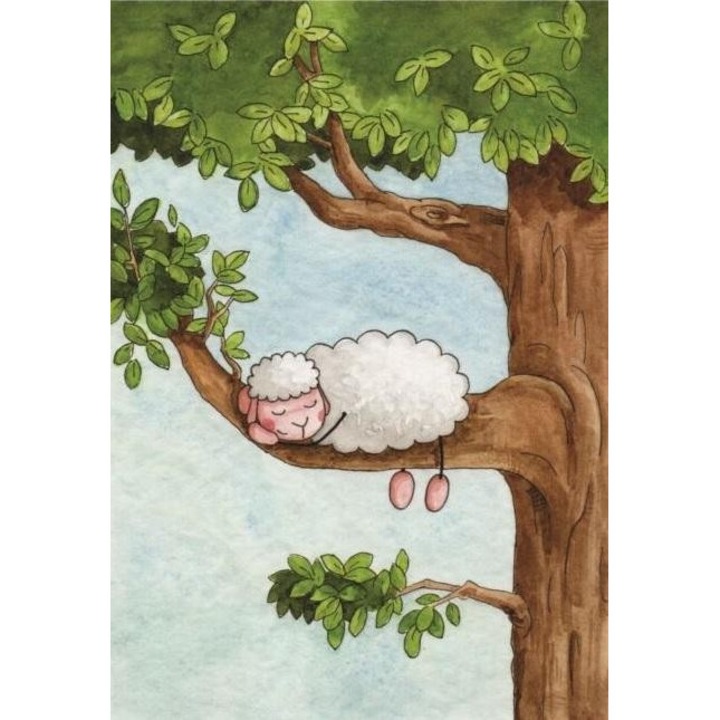 Felicitare cu pagina de colorat, Szaron, multicolor