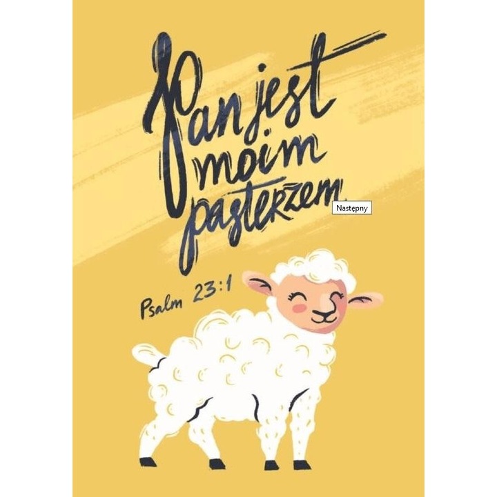 Pocztowka cu colorat - Pan este pastorul meu, Maria Garcarz, 2020, 148x105 mm