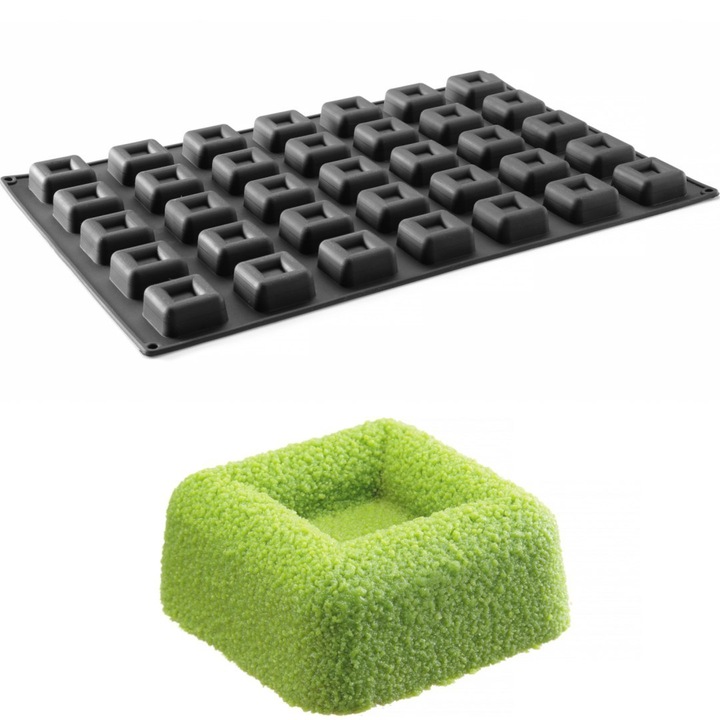 Forma prajituri Hendi, silicon, 35 forme, 5.5x5.5cm, 570x375x35mm