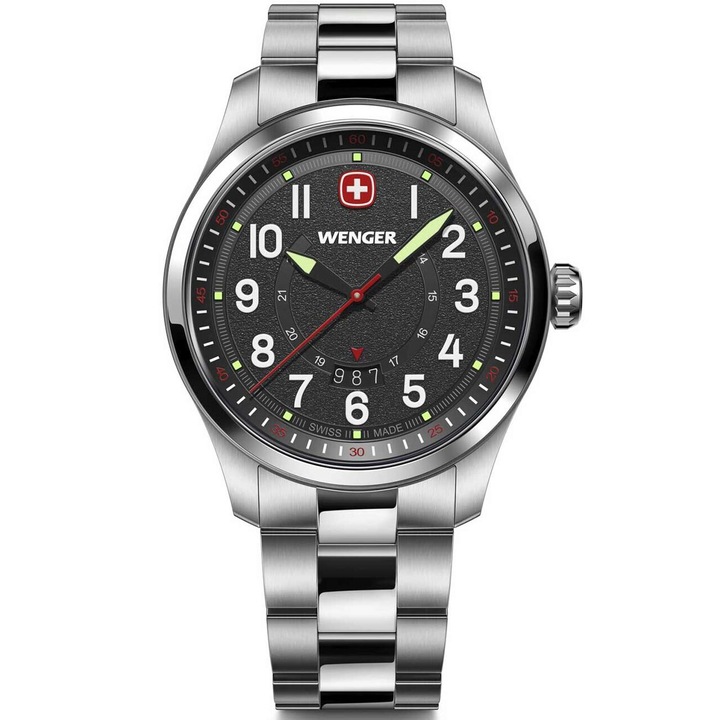 Ceas barbatesc Wenger 01.0541.122, Quartz, 43mm, 10ATM