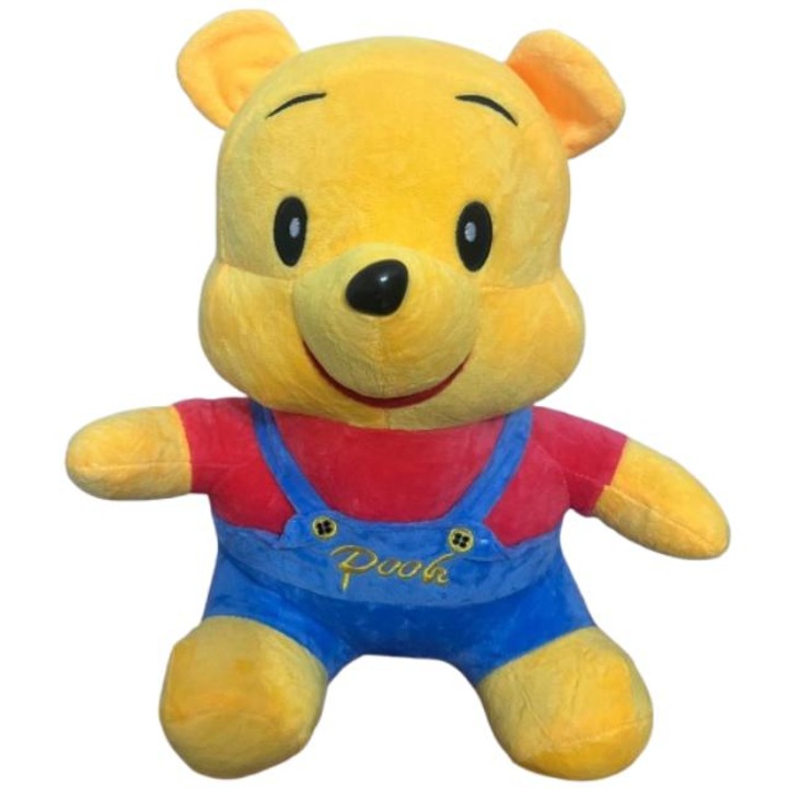 Плюшено мече Winnie the Pooh с гащеризон 40 см, жълто