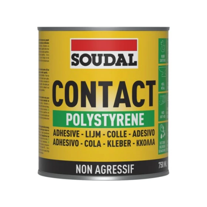 Adeziv de contact pentru polistiren Soudal 45A, 750 ml