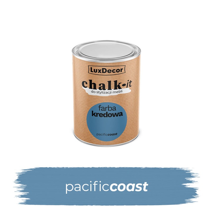 LuxDecor festék, CHALK-IT, Pacific Coast, 750ml, matt felület, gyorsan száradó, különféle felületekre