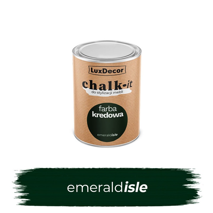 CHALK-IT LuxDecor EMERALD ISLE krétafesték, 750ml, matt felület, gyorsan száradó