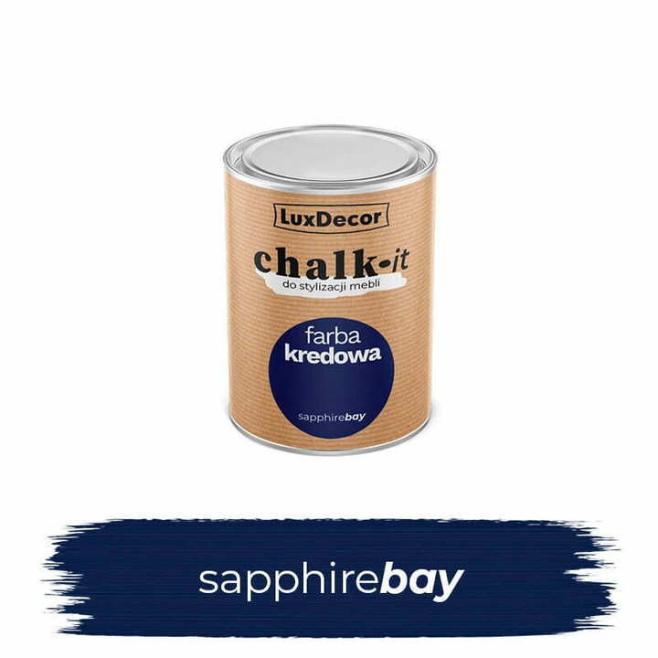 LuxDecor festék, CHALK-IT, SAPPHIRE BAY, 750ml, matt felület, gyorsan száradó