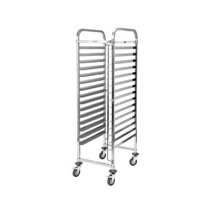 Carucior cu 15 polite tavi 470X620X170mm/40kg