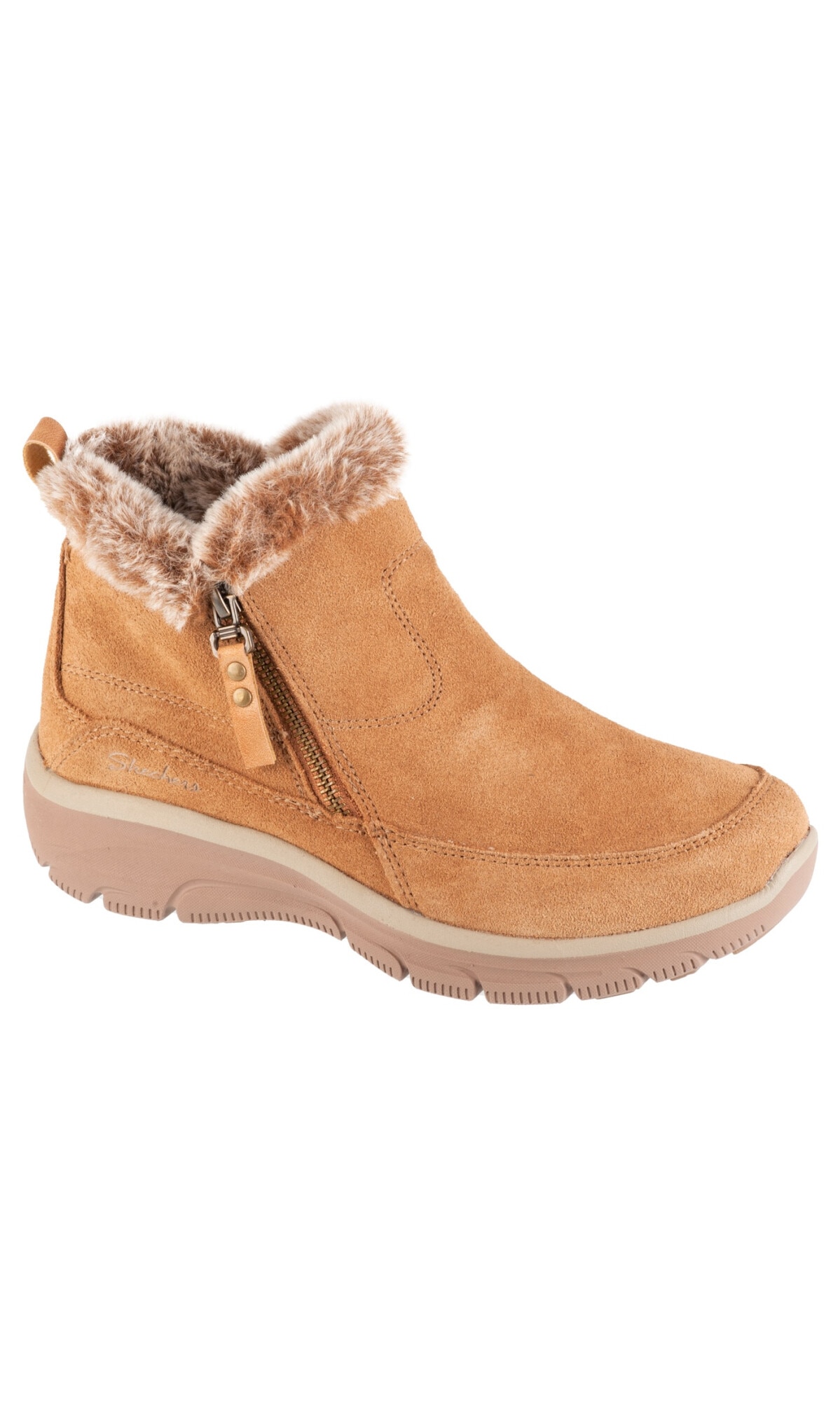 Ghete de iarna dama, Skechers Easy Going - Cool Zip! 167862-TAN