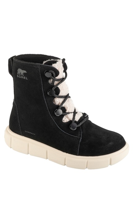 Ghete de iarna dama, Sorel Explorer III Joan Cozy WP 2077981010, Negru