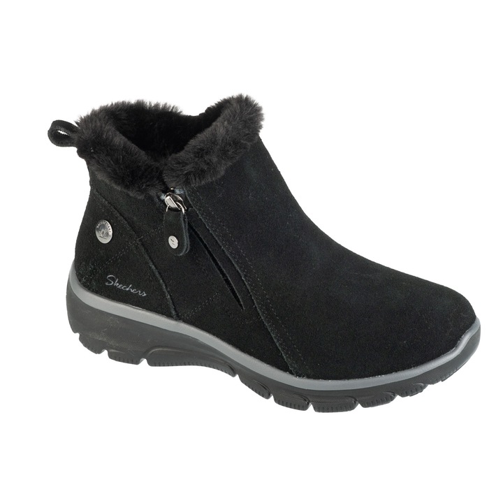 Ghete de iarna pentru dama, Skechers Easy Going - High Zip 2 168042, Negru