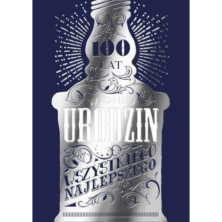 Felicitare B6 Kukartka Urodziny butelka, colorata, 166x117mm